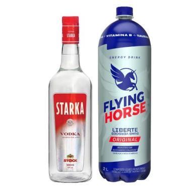 Imagem de Combo Vodka Starka + Energético Flying Horse - Starka, Flying Horse