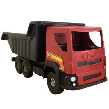Imagem de Caminhão Brinquedo Infantil Caminhãozinho Caçamba Vermelho - P.A Brinq