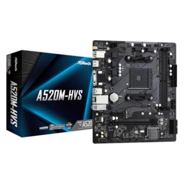 Imagem de Placa Mãe AsRock A520M-HVS (AM4/DDR4/HDMI/VGA/M.2/USB3.2)