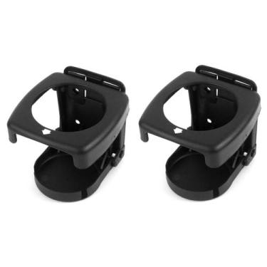 Imagem de Porta Copos Dobrável P/ Barcos Lancha Veleiros Preto Kit 2 - Noster