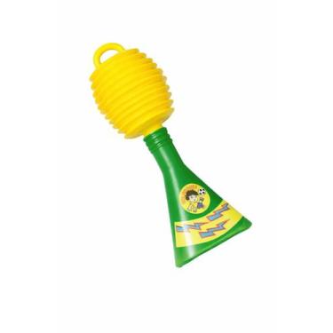 Imagem de Buzina Maluca 11 x 29 cm Verde e Amarelo - Pica-Pau LTDA
