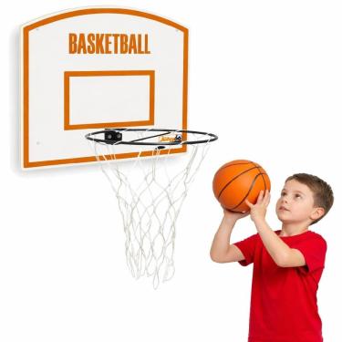 Imagem de Tabela de Basquete Infantil Recreativa MDF Aro 33cm Rede Nylon com Kit Instalação Yeet