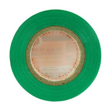 Imagem de Fita Isolante 10m Verde Kit 10 Rolos para Emendas e Conexões Elétricas Foxlux