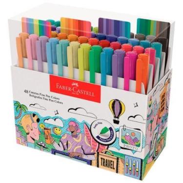 Imagem de Caneta hidrográfica Fine Pen Colors 48 cores FPB/ES48ZF - Faber-Castel