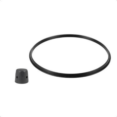 Imagem de Kit Borracha 20cm e Peso Pino de Metal Universal Para Panela de Pressã