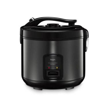 Imagem de Panela de Arroz Elétrica Visio Glass 5 400w 1 Litro Aço Inox Preta 220