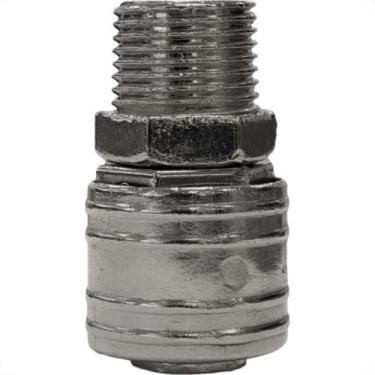 Imagem de Engate Rapido Para Ar Garden Zamac Cromado Com Rosca Macho 1/2'' - 114