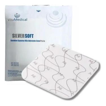 Imagem de Curativo de Espuma com Íons de Prata Silver Soft 10cmX10cm unidade Vit
