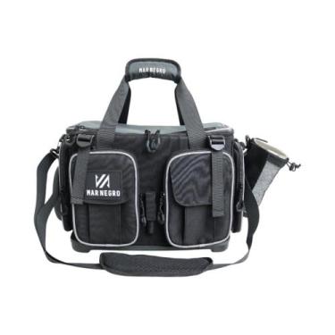 Imagem de Bolsa de Pesca Anglers Mar Negro Reforçada 4 Estojos -, Preto