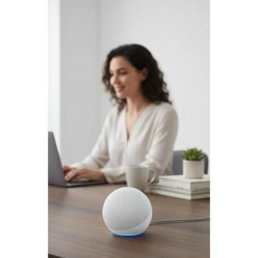 Imagem de Smart Speaker com Alexa - Branco, 5ª Geração - Congratulations Store