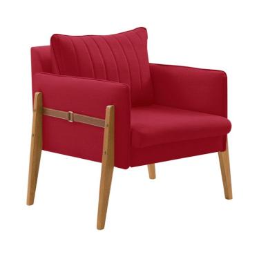 Imagem de Poltrona Orion Veludo Vermelha