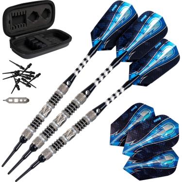 Imagem de Viper Astro 80% dardos de ponta macia de tungstênio com caixa de armazenamento/viagem, anéis pretos, 16 gramas