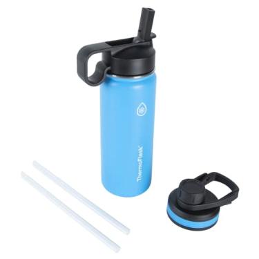 Imagem de Garrafa térmica ThermoFlask, com duas tampas, 532 ml, Capri