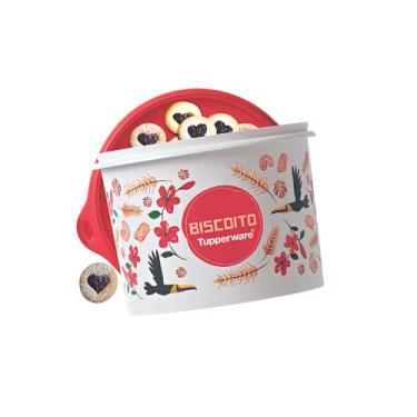 Imagem de Tupperware Caixa Biscoito 2,4L Floral | Conservar Mantimento