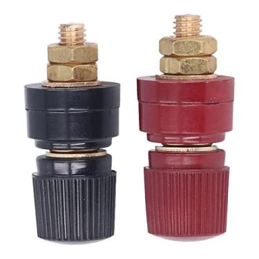 Imagem de LiebeWH 5 conjuntos de terminais de alimentação M6 terminal stud conector preto vermelho regulador de tensão bloco terminal com fluxo de corrente forte para RV