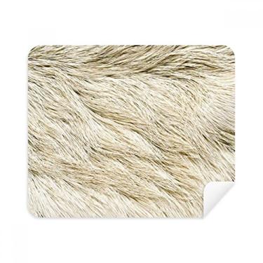 Imagem de Pano de limpeza de textura de pele de pena lisa cinza prata 2 peças tecido de camurça