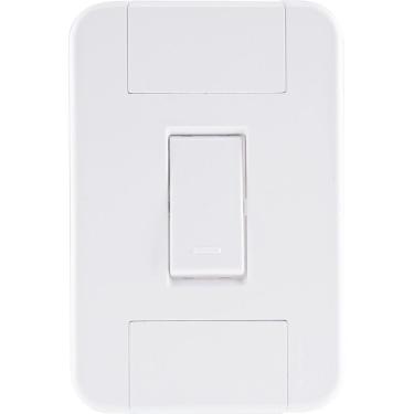 Imagem de Conjunto 4x2 com 1 Interruptor Simples 10 A 250 V Tramontina Tablet Branco Tramontina