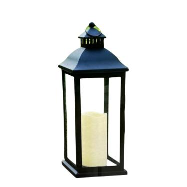 Imagem de Porta Vela Lanterna Decorativa Com Pilha - 54x20x20cm