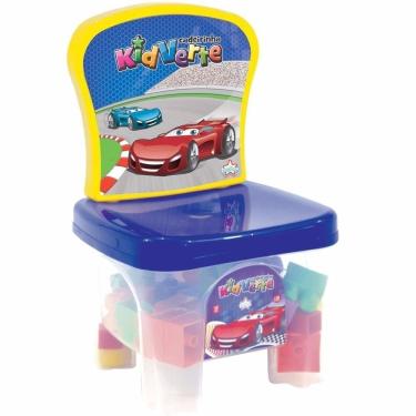 Imagem de Cadeira KIDVERTE CARROS C/ BLOCOS De Montar - BigStar