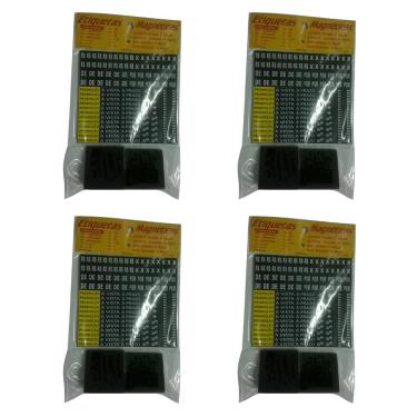 Imagem de Kit De Etiquetas Magneticas Grande C Base P Vitrines - 4x