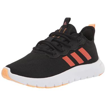 Imagem de adidas Tênis de corrida feminino Nario Move, Core Black/Maeamt/Pulse Amber, 36