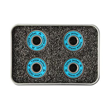 Imagem de Yellow Jacket Rolamentos de Scooter Premium, Patinete, 608, ABEC 11, Azul Bomber (pacote com 4)