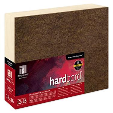 Imagem de Ampersand Art Supply Painel de pintura em madeira compensada: Série de museu Hardbord, 30,48 cm x 40,64 cm, Perfil de suporte de 5,88 cm