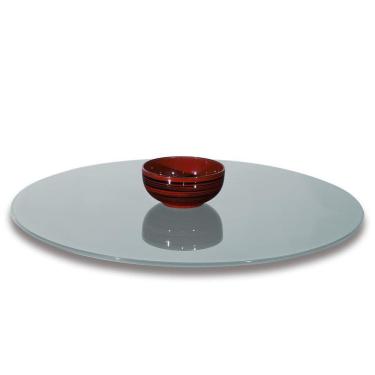 Imagem de Prato Giratório Vidro Serigrafado 80Cm X 8Mm Off-White