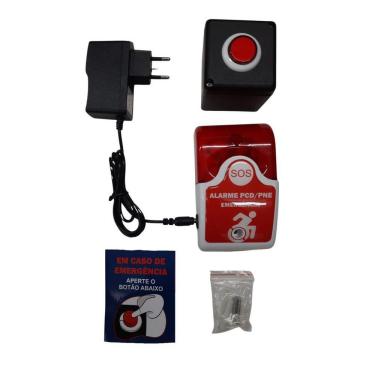 Imagem de Alarme Audiovisual Para Banheiro Pne /Pcd - Sem Fio