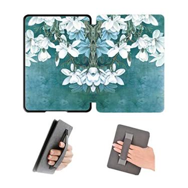 Imagem de Capa de 16 cm com alça de mão para Kindle Paperwhite 11º lançado em 2021, modelo M2L3EK e M2L4EK, capa impermeável com hibernação automática