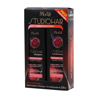 Imagem de Shampoo + Condicionador Muriel Studio Hair Hidratação E Força 500ml (K