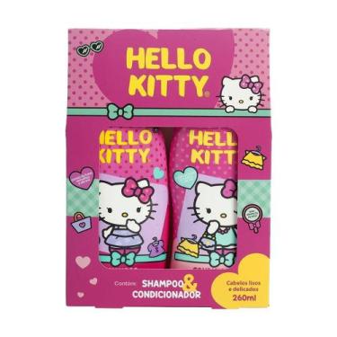 Imagem de Shampoo+Condicionador Hello Kitty Cabelos Lisos Extrato De Frutas Verm