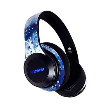 Imagem de Fones de ouvido Vizliter Bluetooth, Fones de ouvido TWS Deep Bass sem fio 5.0 com protetores de ouvido macios de microfone embutido Luzes LED, telefones inteligentes, PC, TV, viagem, treino de ginástica, jogos, cancelamento de ruído
