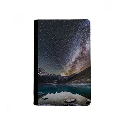 Imagem de Capa para passaporte com estampa de galáxia do Lago Glacier Observar estrelas padrão galáxia Notecase Burse carteira porta-cartões, Multicolor