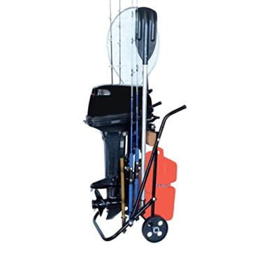 Imagem de CARRINHO PARA MOTOR DE POPA 2 RODAS COM PORTA REMO E VARAS