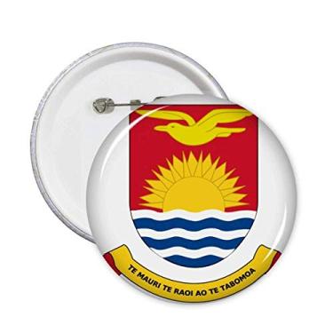 Imagem de Kiribati Oceania Emblema Nacional Broche Emblema Botão Decoração Acessório 5 peças