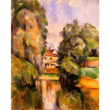 Imagem de Casa de Campo de Paul Cézanne, 50 x 62 cm, Tela Canvas Para Quadro