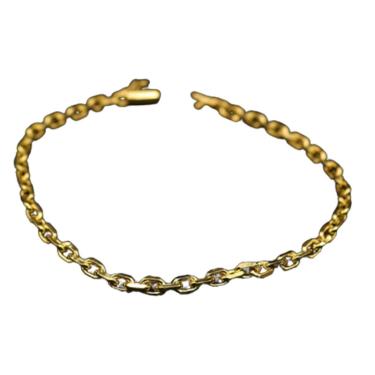 Imagem de Pulseira de moeda antiga cadeado quina 4 milimetros