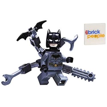 Imagem de LEGO Super-her is: Minifigo Batman com Bra os Octo Plus Capa Cinza B nus