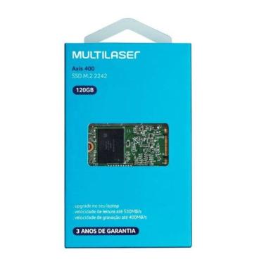 Imagem de Ssd P/ Laptop Axis400 120gb Sata 3 M2 2242 Ss104 Multilaser