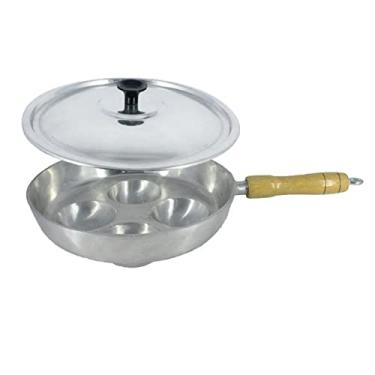 Imagem de Frigideira Alumínio Fundido Quatro Ovos Com Tampa