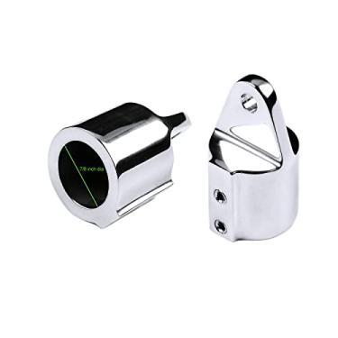 Imagem de Mxeol Bimini Tampa superior para extremidade dos olhos Equipamento de encaixe de aço inoxidável marinho 7/8" (par)