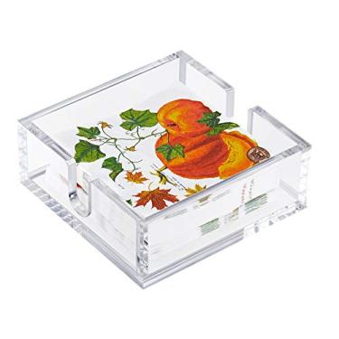 Imagem de Porta-guardanapos de acrílico, dispensador de guardanapo de coquetel, suporte de toalha de mão de papel para banheiro, porta-guardanapos planos para mesas, bufê de anfitriã, serve