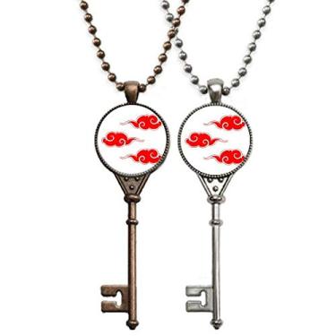 Imagem de OFFbb-USA Clouds Auspicioso Happy Chinese Tradition Chaveiro Colar Pingente Joias Decoração de Casal