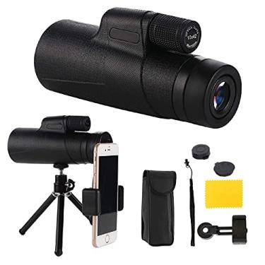 Imagem de 12 x 50 de alta definição, visão traseira, binóculos com alça de mão lateral, esportes, pássaros, exteriores, mini-telescópio monocular, com tripé à prova d'água