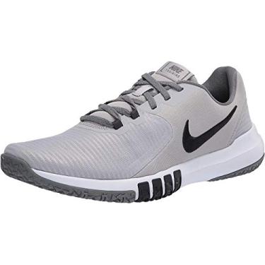 Imagem de Nike Tênis masculino Flex Control Tr4 Cross Trainer, Cinza claro fumê cinza/preto-fumaça cinza escuro fumê cinza, 9.5
