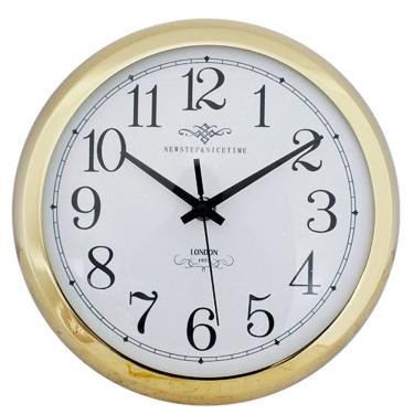 Imagem de Relógio de Parede Anne Silver Goldway Metal Dourado 24 cm