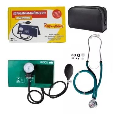 Imagem de Conjunto Esfigmomanômetro e estetoscópio Premium… (VERDE)