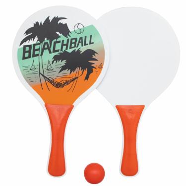 Imagem de Kit 2 Raquetes Frescobol + 1 Bola - Iniciante Leve YS37046-Unissex