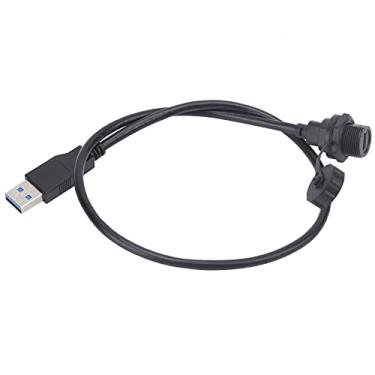 Imagem de Conector de montagem em painel, E10TPC-TF-F / U3-A-M Conector USB à prova d'água para eletricista para equipe técnica de acessórios industriais(0,5 M)